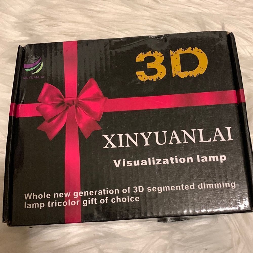 3-D creative visualization lamp interchangeable with three displays